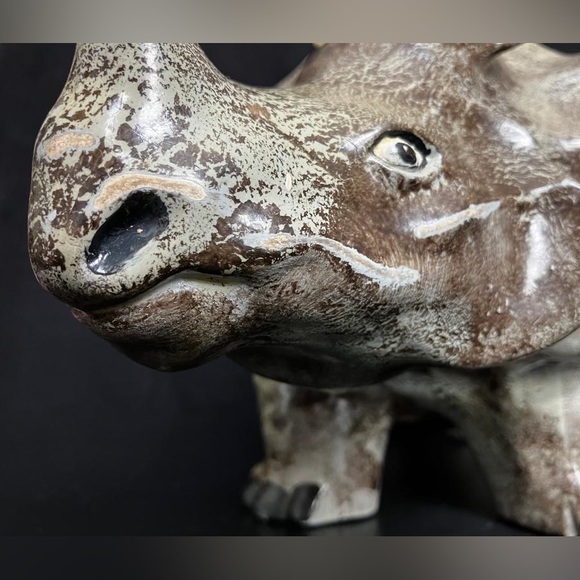 Rare Vintage 1977 Arnel's Ceramic Rhino - Picture 3 of 14